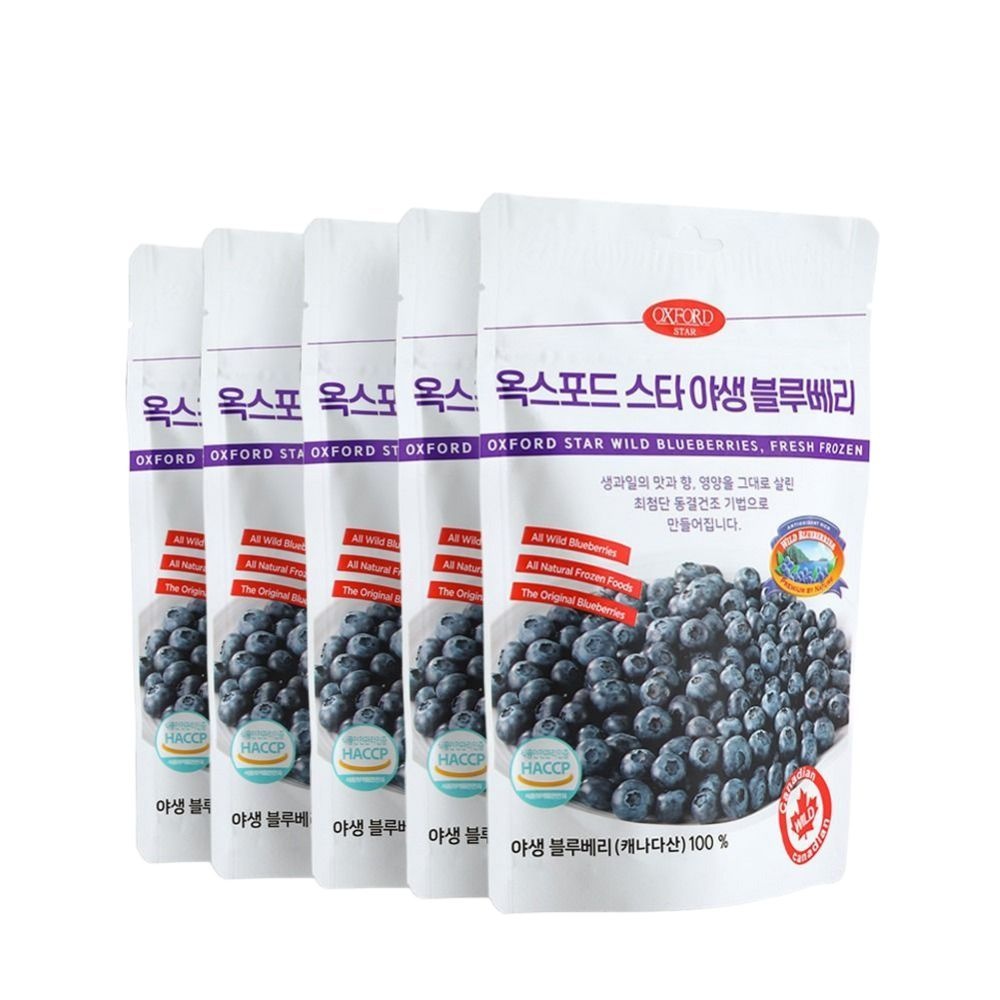 캐나다100% 옥스포드 야생블루베리 동결건조 과일칩 30g X 5팩