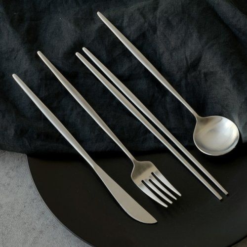 매장정품 REBORN.J 무이 한식기 실버 커트러리 4종세트