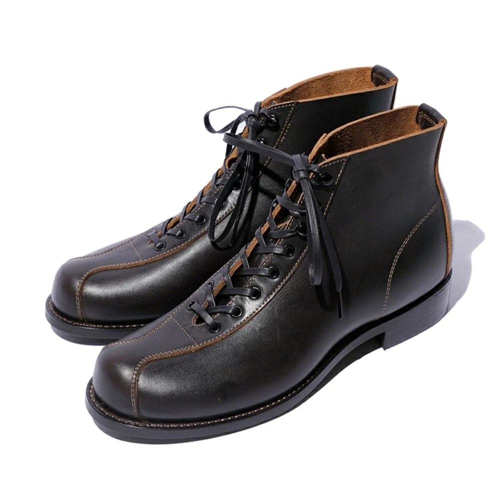 상세페이지 참조 [해외] The 2 Monkeys The Tou Monkeys RANDONNEE 란도네 소가죽 단 하나의 가죽 아우팅 부츠 가죽 신발 남성