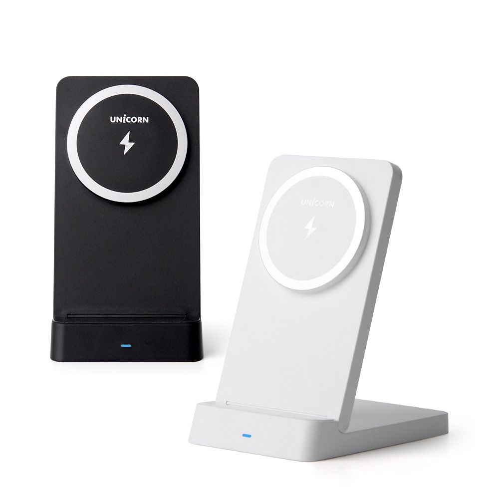 유니콘 맥세이프 무선충전기 15W 접이식 스탠드거치대 PD3.0 QC3.0지원 ZQ-M15W