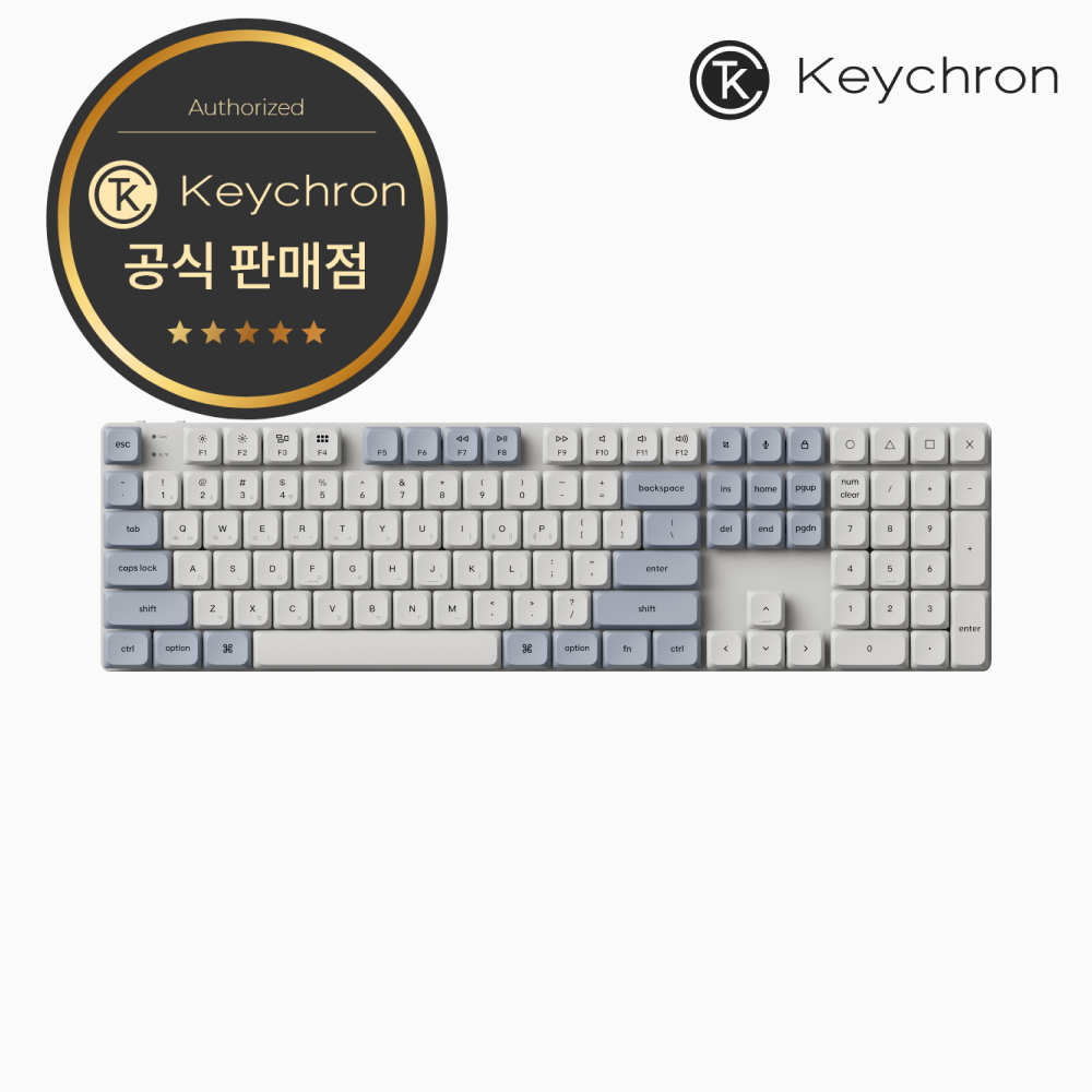 Keychron 키크론 K5 SE2 레트로 블루 바나나축 5in1 슬림 무선 풀배열 기계식 키보드