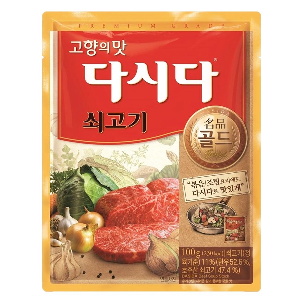 [오늘출발] [온누리상품] 다시다 CJ제일제당 다시다 명품골드 쇠고기 100g