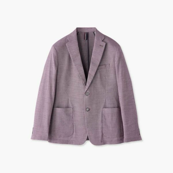 (현대Hmall) [하프클럽/에스티코]체크 시어서커 테일러드 자켓 핑크 DJAWB06CCP