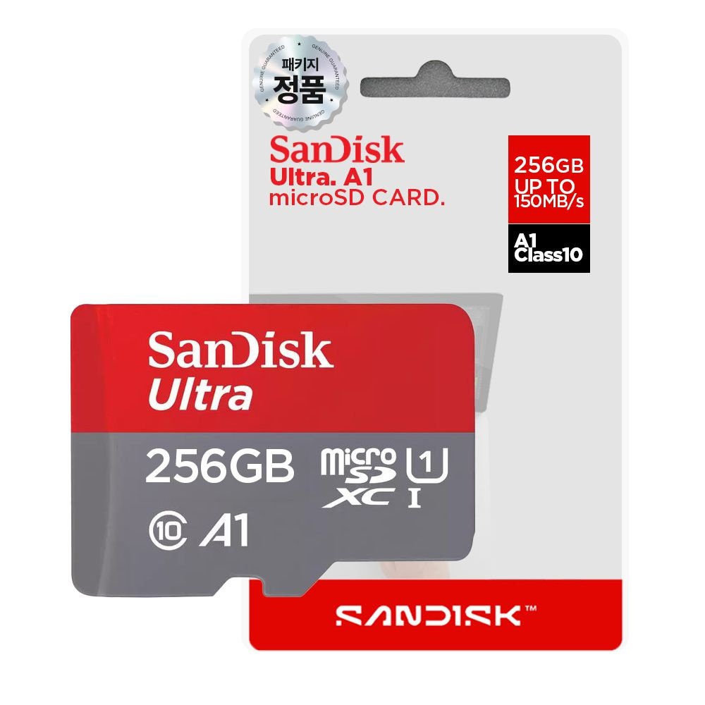 샌디스크 Ultra A1 microSDXC UHS-I Card 256GB (QUAC) (Class10) (4K)
