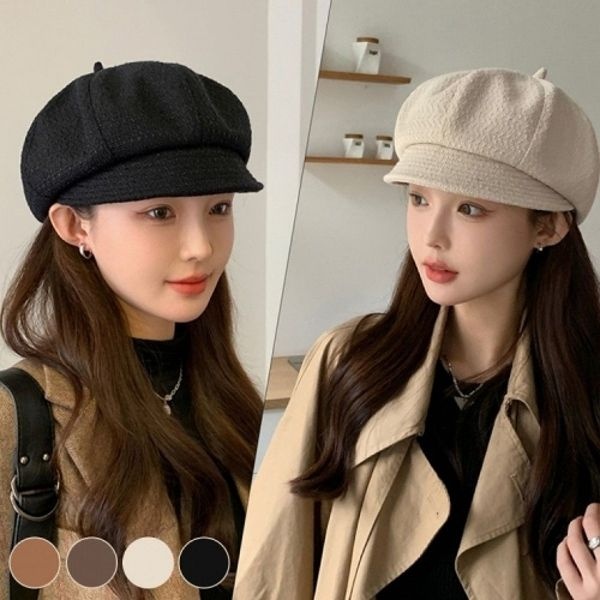 여성 뉴스보이캡 빈티지 모자 스냅챗