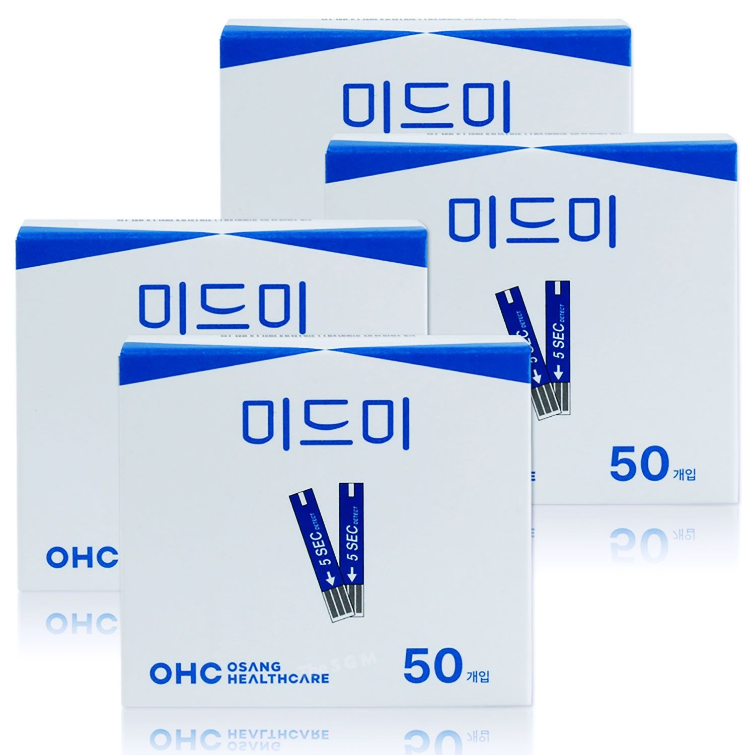 [오늘출발] 오상헬스케어 OHC 자애 미드미 혈당시험지 4박스 200매 측정지 검사지 스트립