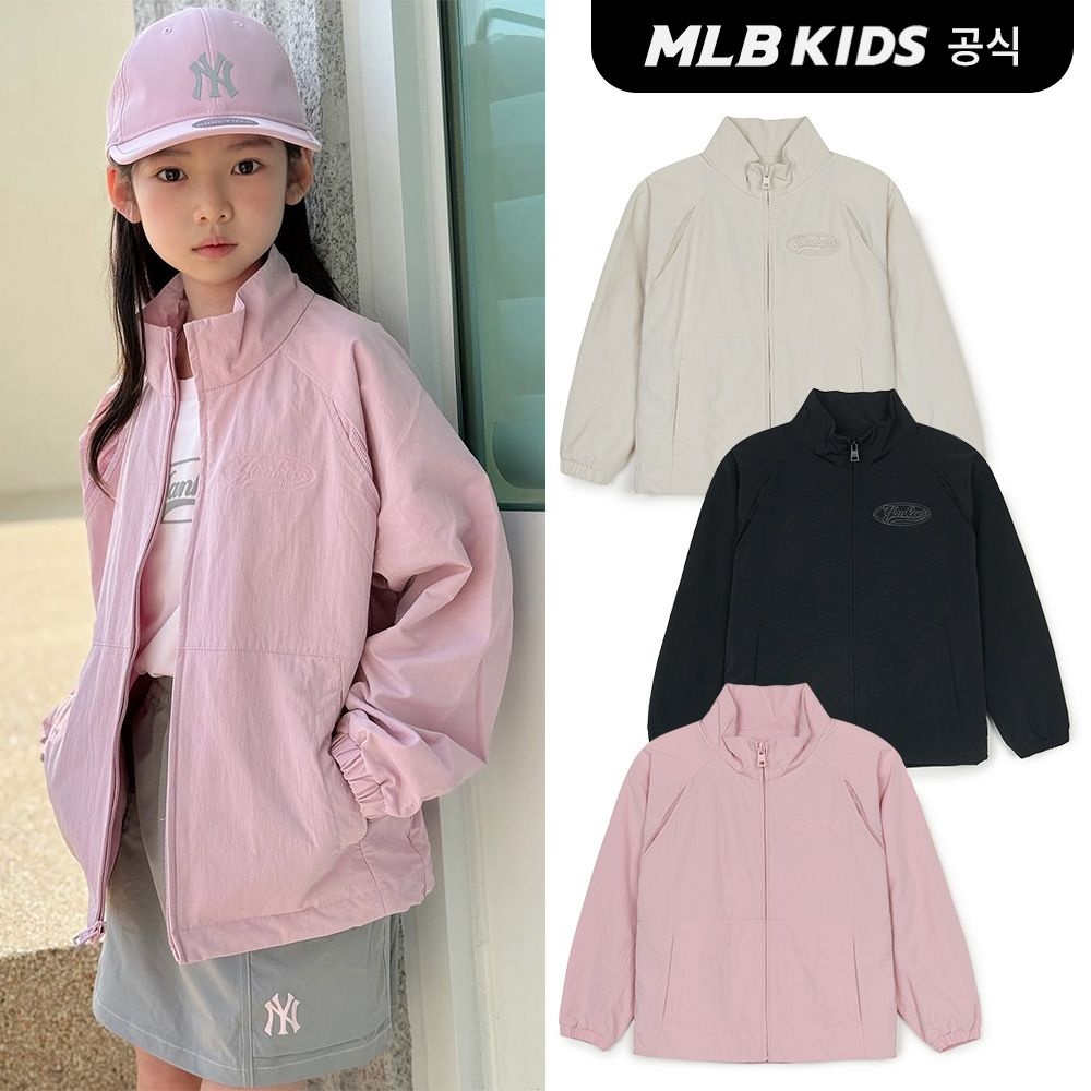 MLB 키즈 [50%OFF](공식)25SS 베이직 아웃도어 바람막이 (3color) 7AWJB0353