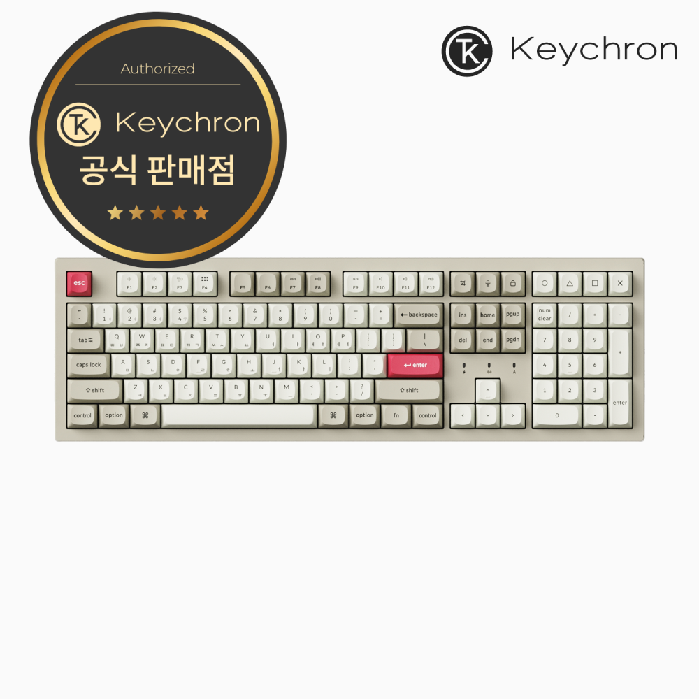 키크론 K10 PRO SE2 ZMK 레트로 2.4G 무선 저소음바나나축 풀배열 사무실 기계식 키보드