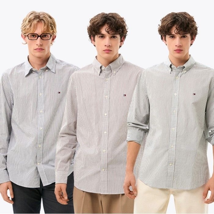 [공식][단독SALE] [Asian fit] 이지 케어 스트라이프 셔츠 3종 택1 T12G0WSH013MT2 (정상가:189,000원)