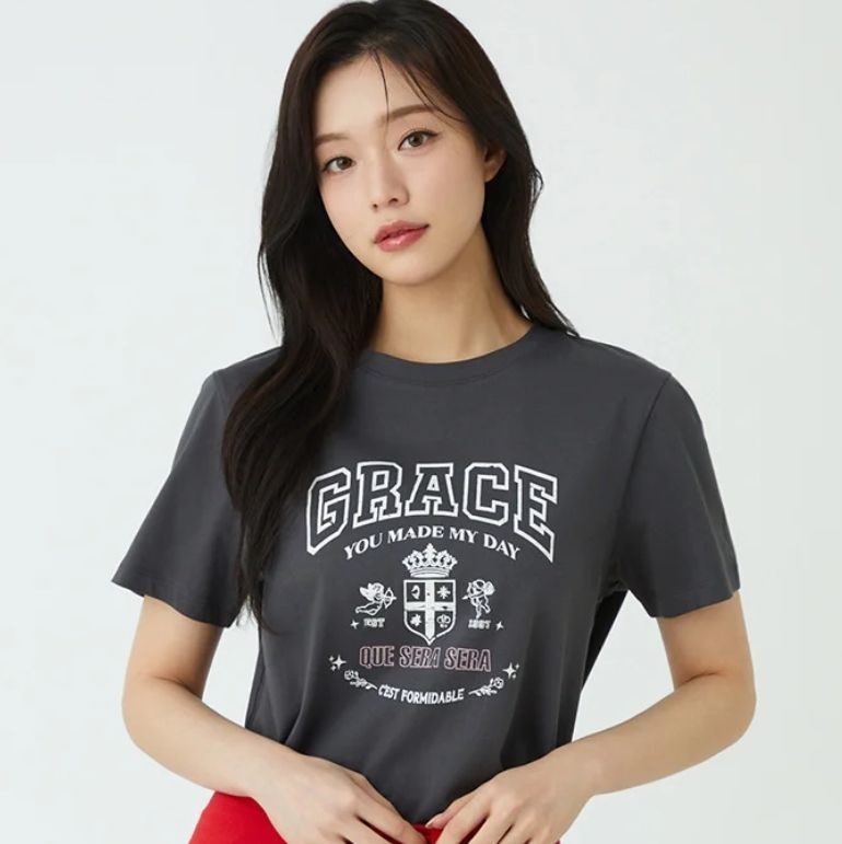 [롯데백화점] 플라스틱아일랜드 실켓터치 그래픽 티셔츠 PS7CH303 LE1221211814