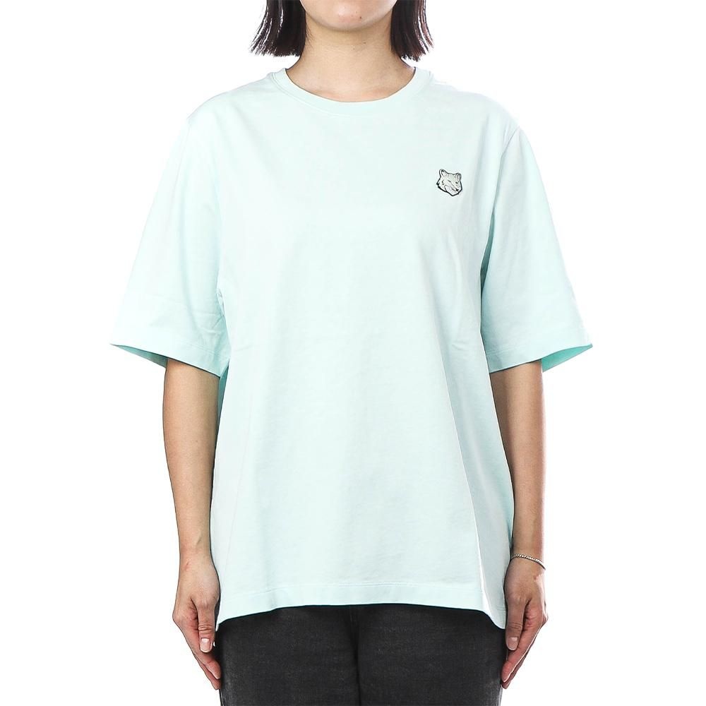 MAISON KITSUNE 메종키츠네 [메종키츠네] 24FW (MW00127KJ0119 PEPERMINT) 여성 반팔 티셔츠