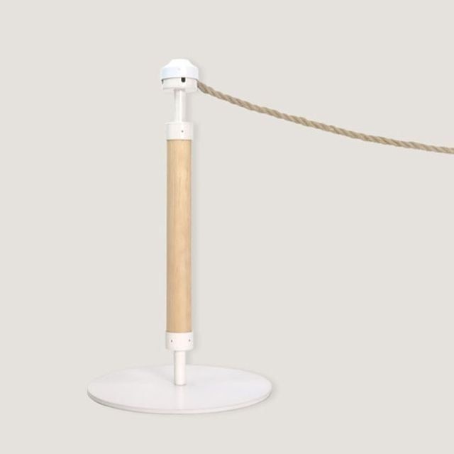 P92 우드 차단봉 안전봉 벨트 차단봉 대기줄 화이트 450 차단봉 벨트