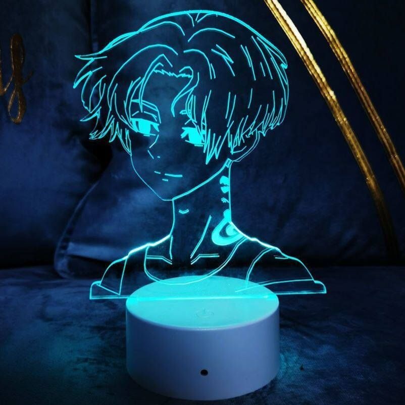 [해외] 도쿄리벤저스 굿즈 LED 무드등 조각 탁상 씨에스프론트 장식품 램
