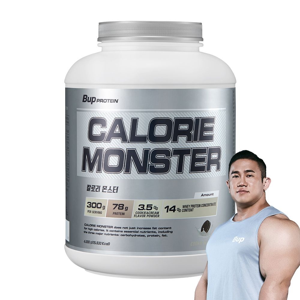 비유피 칼로리몬스터 쿠키블라스트 4kg 헬스 단백질 보충제 프로틴 게이너