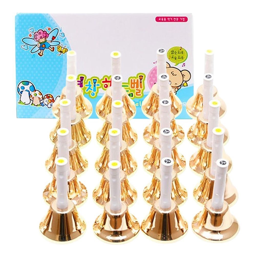 영창 골드 핸드벨 20음 세트 1p 음악 공연 연주 악기 유치원악기