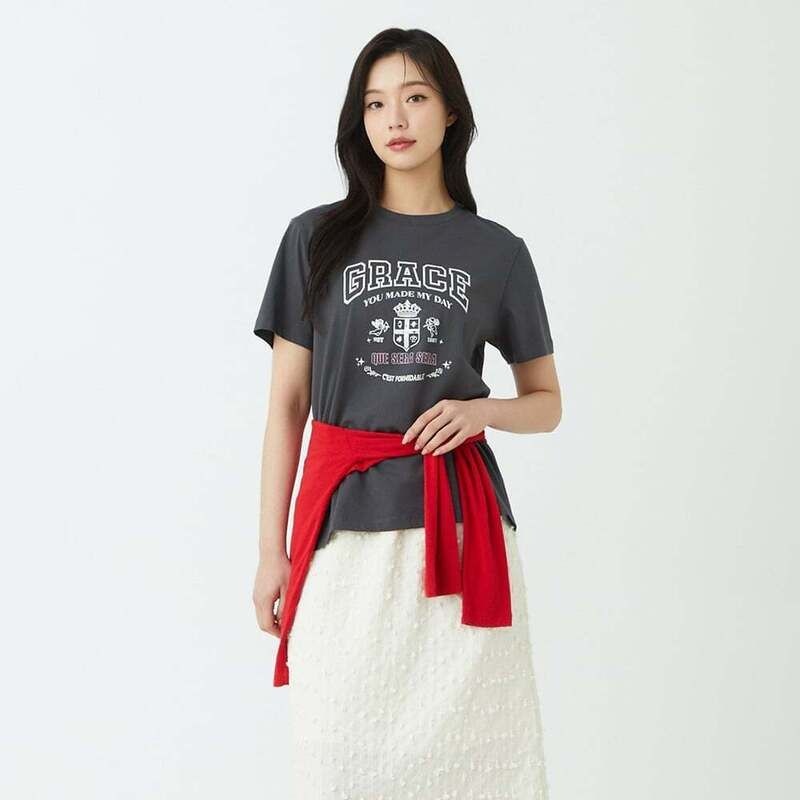 [롯데백화점] 플라스틱아일랜드 실켓터치 그래픽 티셔츠 PS7CH303 LE1221213603