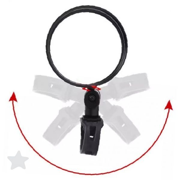 회전식 후방 시야 확보 자전거 거울 안전 라이딩 보조 용품