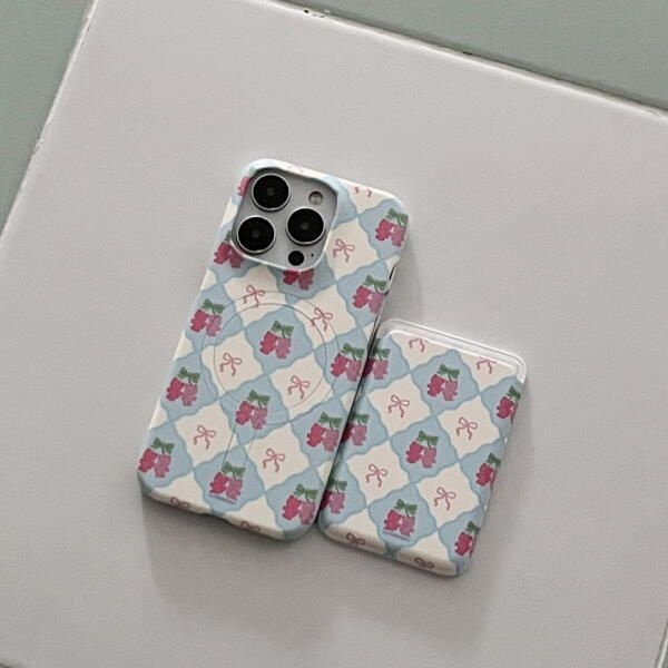 [아트박스] /더나인몰 cherry gummy checkerboard [맥세이프 카드슬롯]