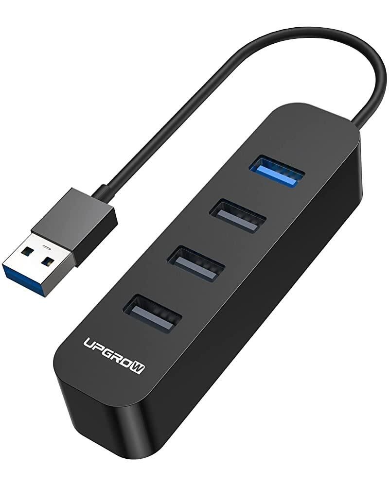 [해외] Upgrow USB 3.0 허브 4포트 USB 허브 5Gbps USB 스플리터 노트북 맥북 맥 프로 맥 미니 아이맥 서피스 프로 XPS PC 플래시 드