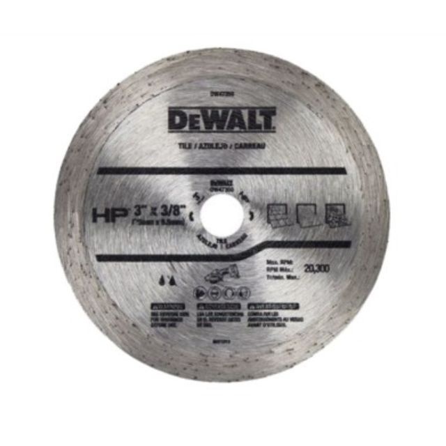 디월트-DEWALT 다이아몬드날(3) 타일용 DCS438 76X9.5mm 타일 대리석 석재 DT20591-QZ