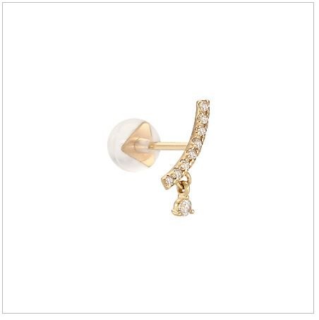 [롯데백화점] 미니골드 [10K]샤인드롭라인 피어싱 EHOM0024_MA LE1216371288