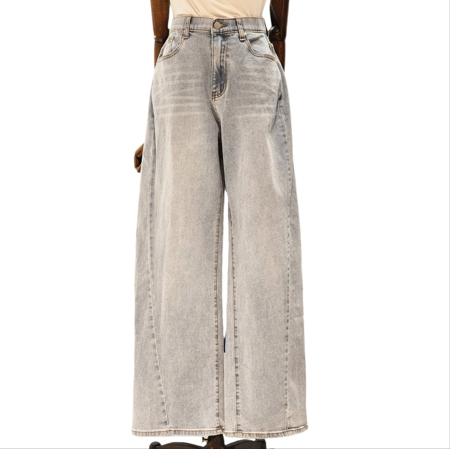 [롯데백화점] 나인스텝 커브드 와이드 청바지 N26DM6112 LE1221199994