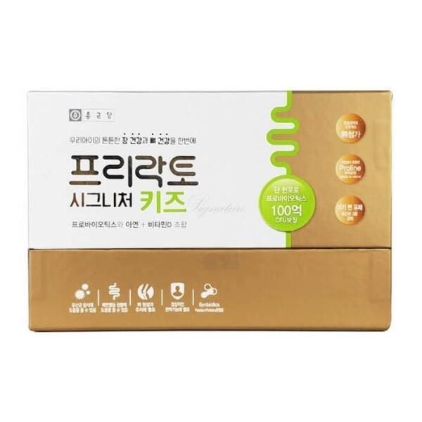 리더스 [리더스] 종근당 프리락토 시그니처 키즈 아연 유산균 60포 (5663519A)