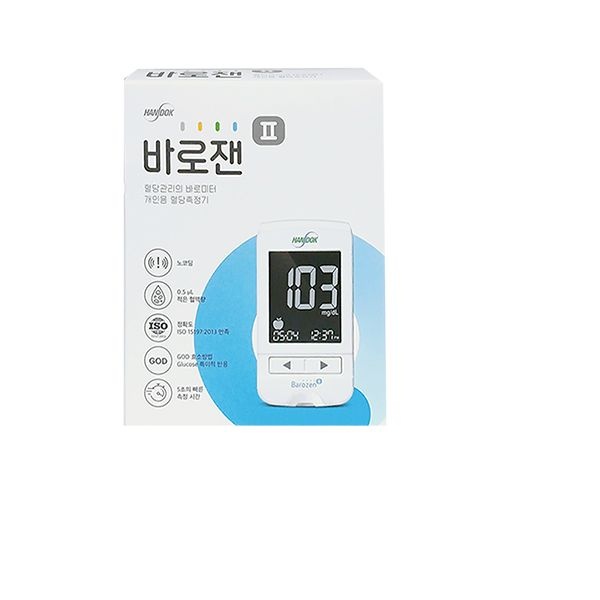 한독 바로잰2 혈당측정기 혈당계 혈당검사기 노코딩혈당측정