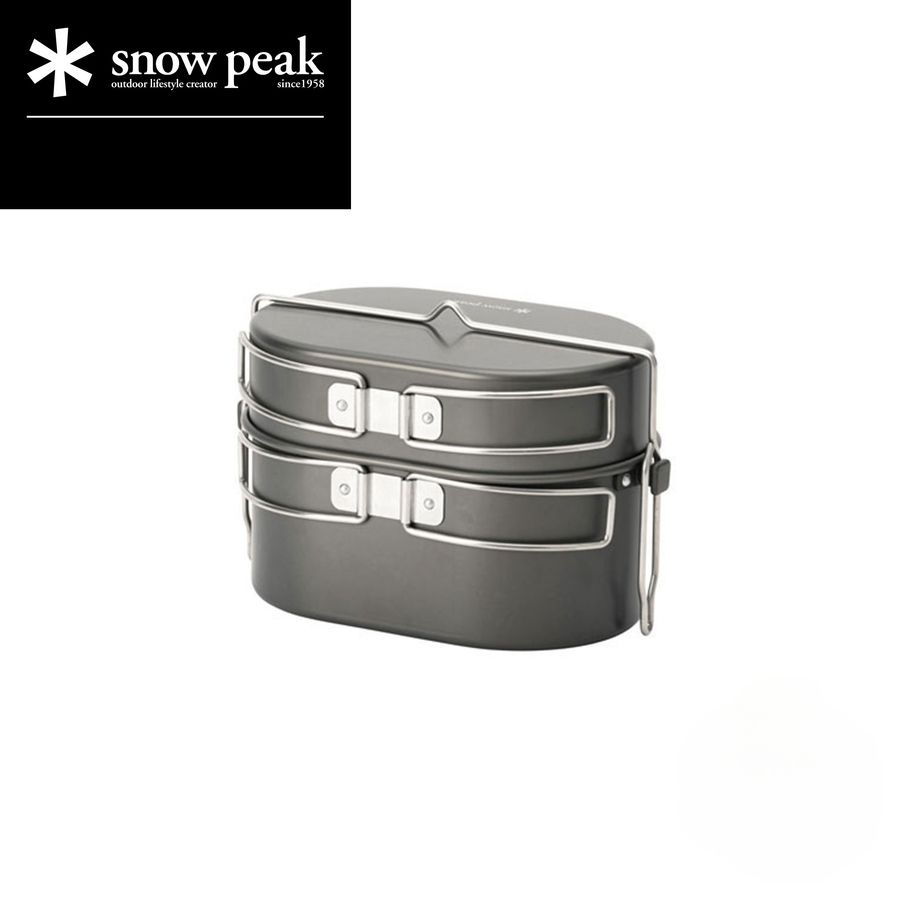 [해외] 스노우피크 캠핑 와퍼 쿠커 반합 코펠 세트 SCS-250