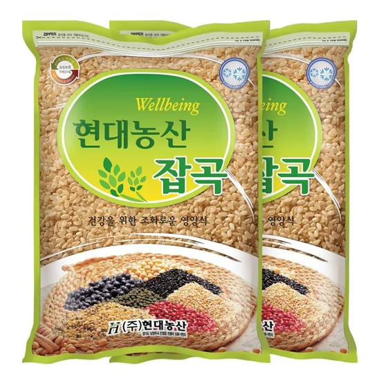 [현대농산]2025년 햅쌀 국산 현미찹쌀 찰현미 4kg (2kgx2봉) : 롯데ON