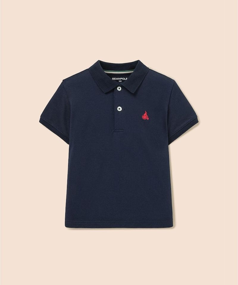 빈폴 키즈 피케 카라 반소매 티셔츠 - 네이비 BI6242UE3R 405434