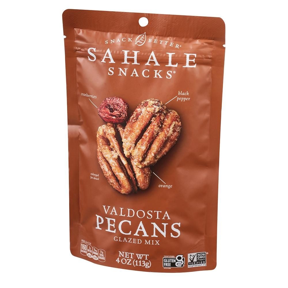 Sahale [해외] Sahale Snacks 글레이즈드 믹스 113g 1팩 발도스타 피칸 Sahale Snacks Valdosta Pecans, 4 Oz