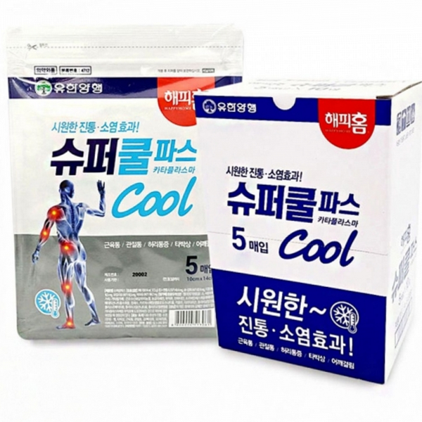 쿨파스 붙이는 냉 진통 일회용 카타플라스마 허리 어깨 냉찜질 냉각 완화 시트