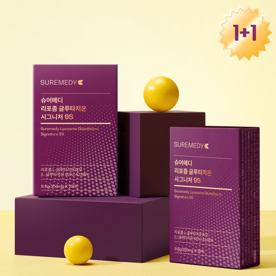 슈어메디 [글루타치온 8주분][포토리뷰 450원] 슈어메디 리포좀 글루타치온 시그니처 9S 28매 2박스 8주분