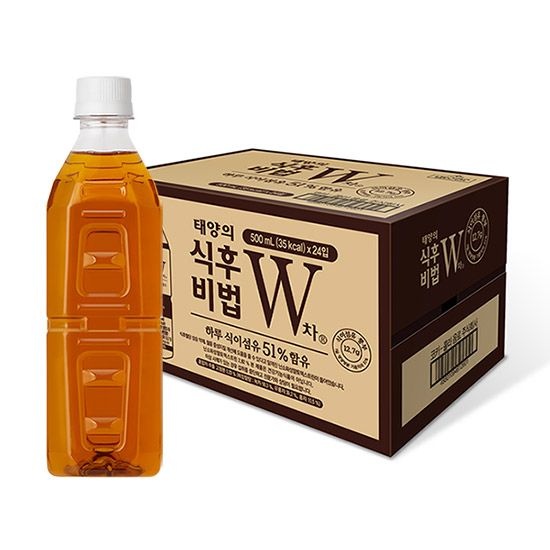 [롯데온] W차 식후비법 무라벨 500ml 24입 (13,740원/무료)