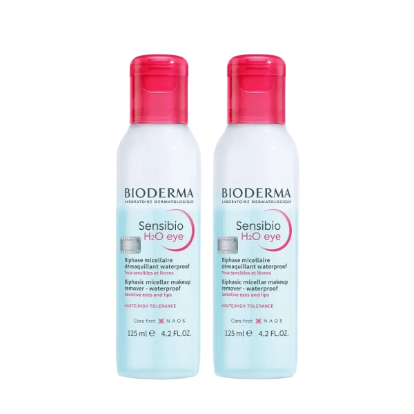 바이오더마 센시비오 립앤아이리무버 H2O eye 125ml x 2개 립아이 리무버