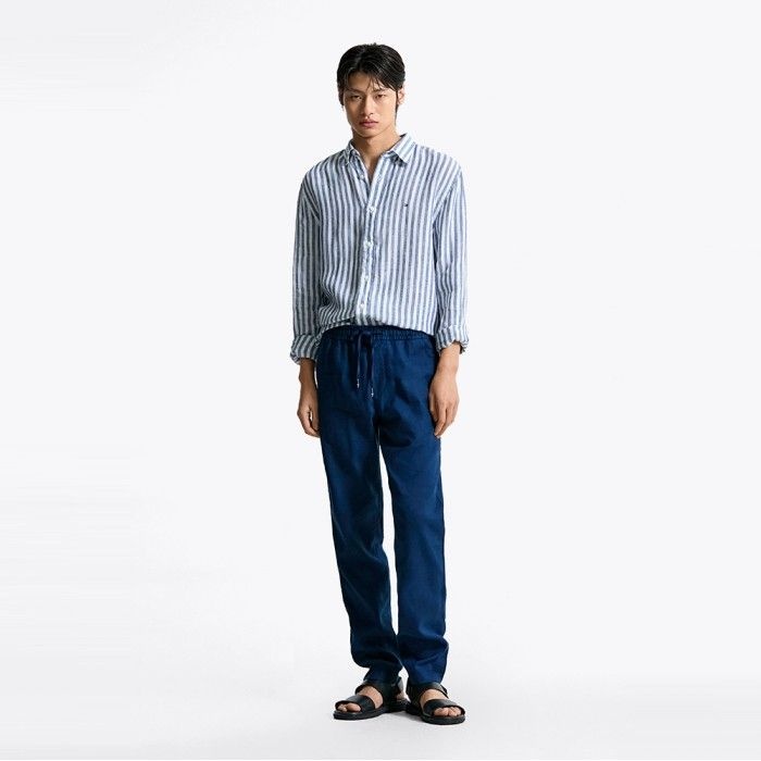 [공식][정상가:219,000원] 테이퍼드 린넨 밴딩 팬츠 T12F1WPC100MT1DAF