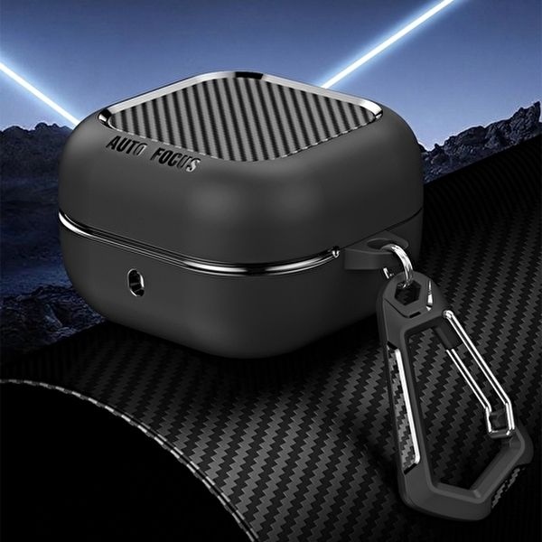 [테일즈]갤럭시 버즈4/버즈4프로 호환 충격방지 카본 하드 범퍼 케이스