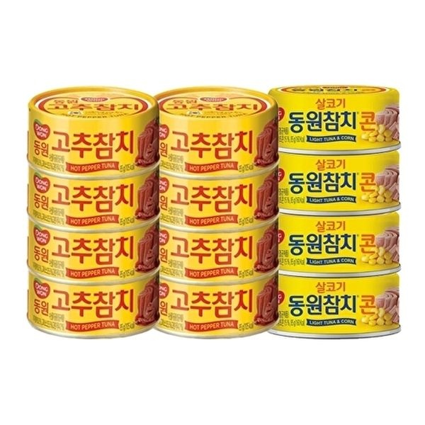 동원에프앤비 [동원에프앤비]동원 고추참치 85g 8캔 + 콘참치 85g 4캔