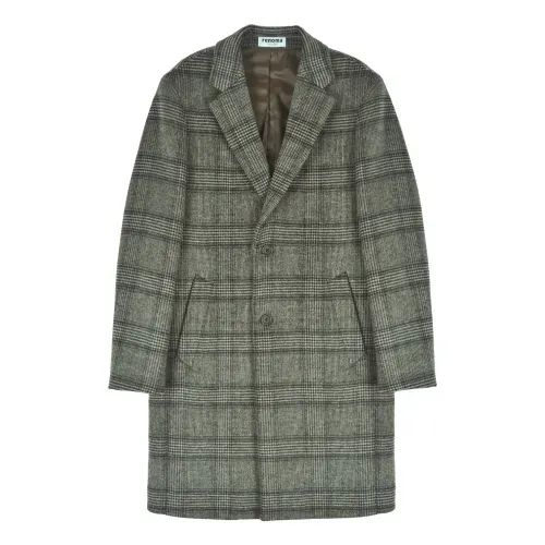 매장정품 레노마 renomahomme 울혼방 클렌체크 체스터코트 브라운 RNLMBH63A