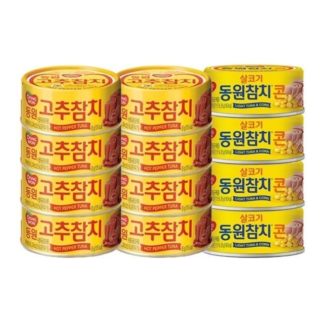동원F&B 동원 고추참치 85g 8캔 + 콘참치 85g 4캔