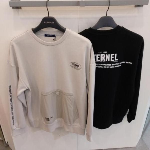 클라이드앤 클라이드엔 포켓 맨투맨_S FMATS124M 1136999