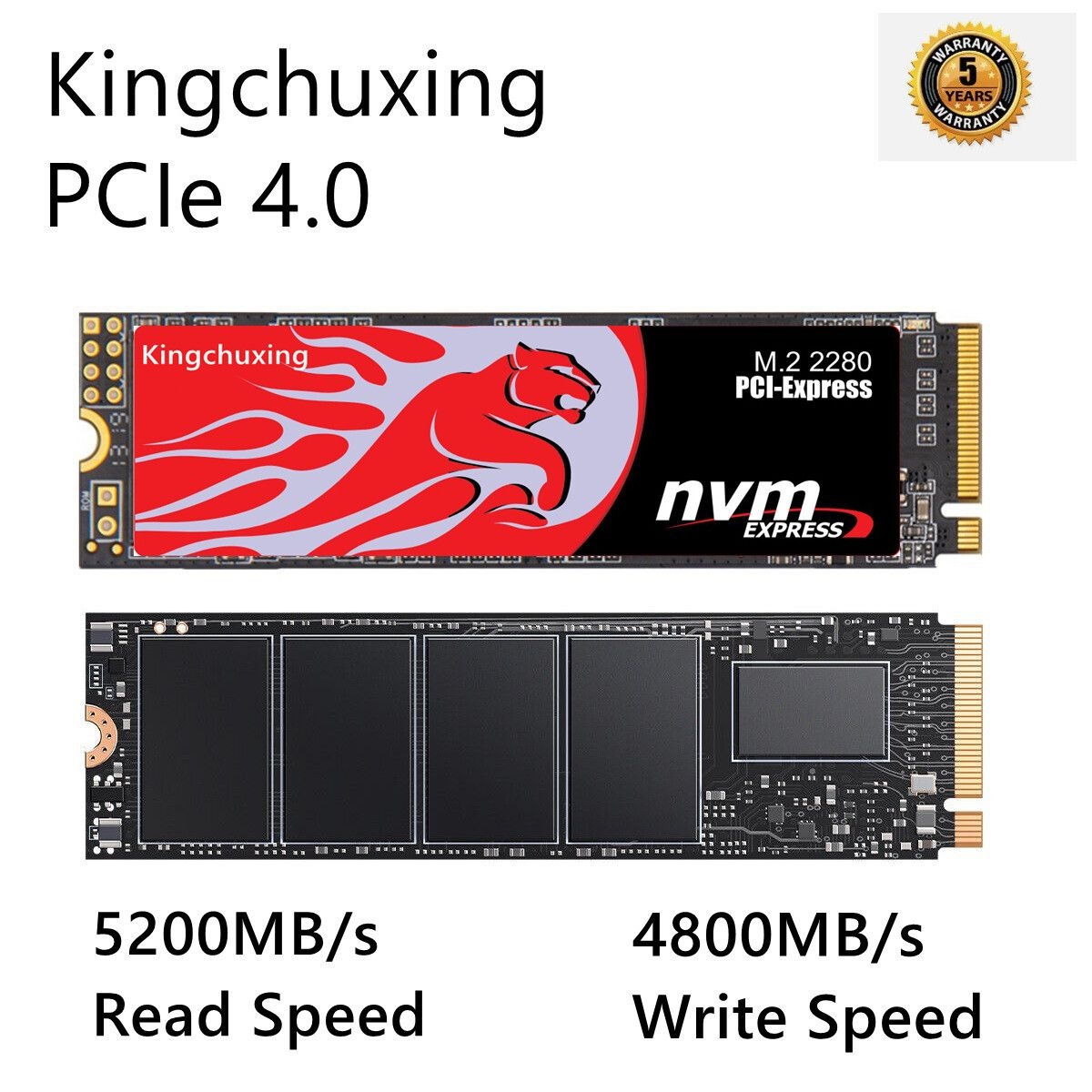 Kingchuxing Kingchuxing 1TB 게이밍 SSD 솔리드 스테이트 드라이브[세금포함] [정품] For PS5 PCIe 4.0 NVMe M.2 Internal 3395135 296667563765
