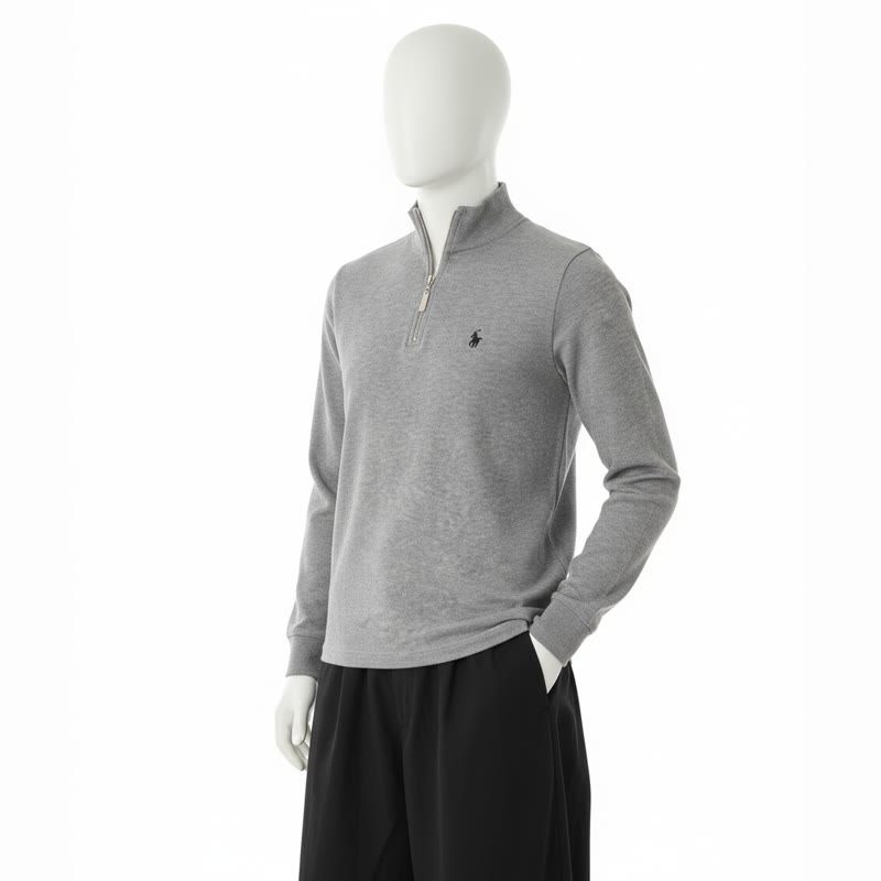 BHPOLOCLUB 비에이치폴로클럽 BHPOLOCLUB 남녀공용 세미 오버핏 하프집업 니트 TK301