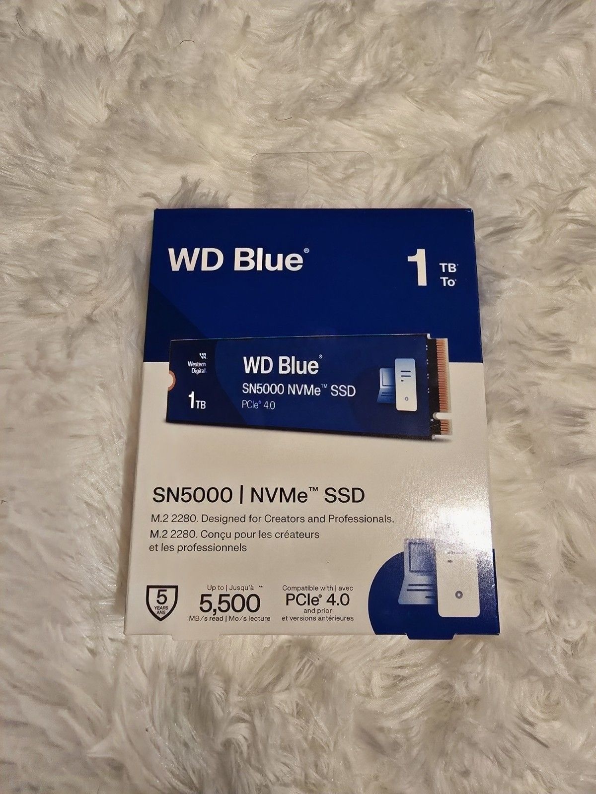 Western Digital 웨스턴 디지털 WD 블루 SN5000 1TB NVMe PCIe Gen4 M.2 SSD 솔리드 스테이트 드라이브[세금포함] [정품] - New 3393913 317974976285