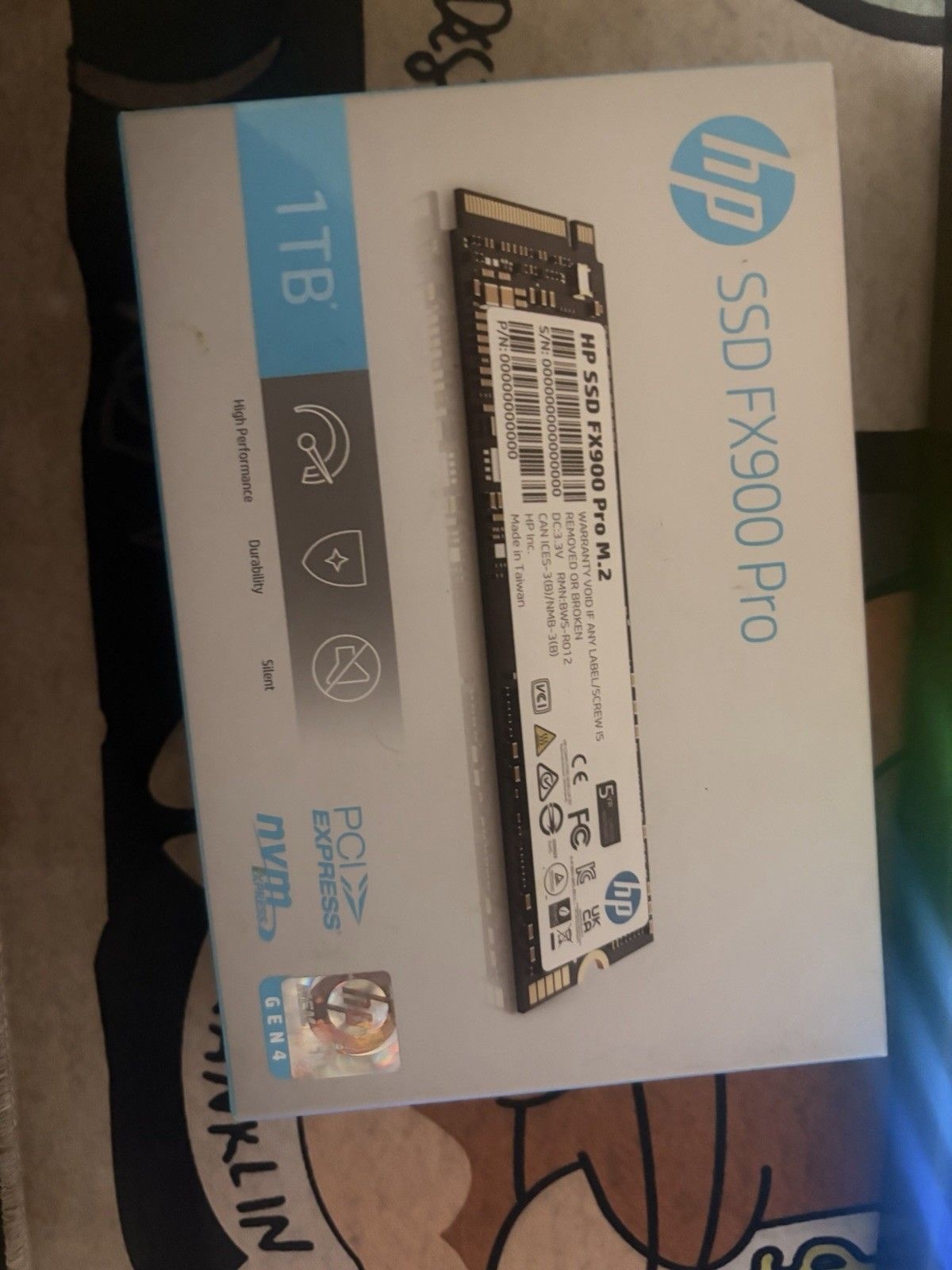 HP HP FX900 Pro 1TB M.2 2280 PCIe NVMe Internal SSD 솔리드 스테이트 드라이브[세금포함] [정품] 고성능 Durable 저소음 3J0J3AA#ABB 33
