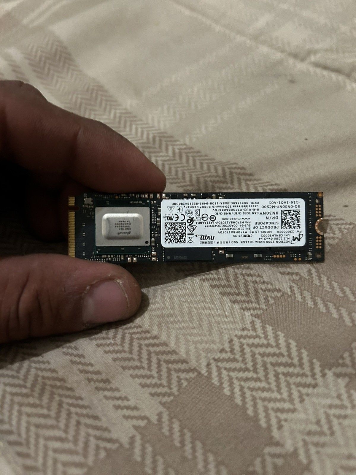 Micron 마이크로n 2300 1TB NVMe PCIe SSD 솔리드 스테이트 드라이브[세금포함] [정품] MTFDHBA1T0TDV 99% Health #2494 3394072 377022242673