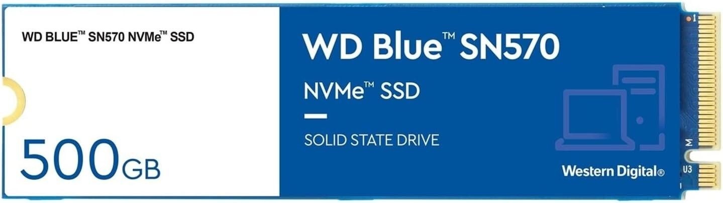 웨스턴 디지털 500GB WD 블루 SN570 NVMe Internal SSD 솔리드 스테이트 드라이브[세금포함] [정품] WDS500G3B0C 3395046 28657070112