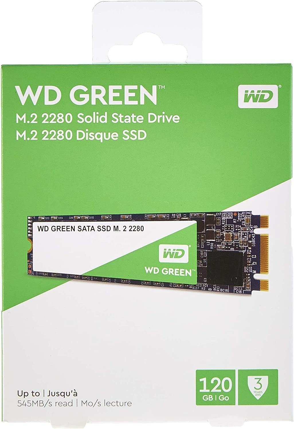 Western Digital 웨스턴 디지털 그린 SSD 솔리드 스테이트 드라이브[세금포함] [정품] 120GB/240GB/480GB SATA M.2 2280 [정품]-UK WDS480G2G0B,WDS2
