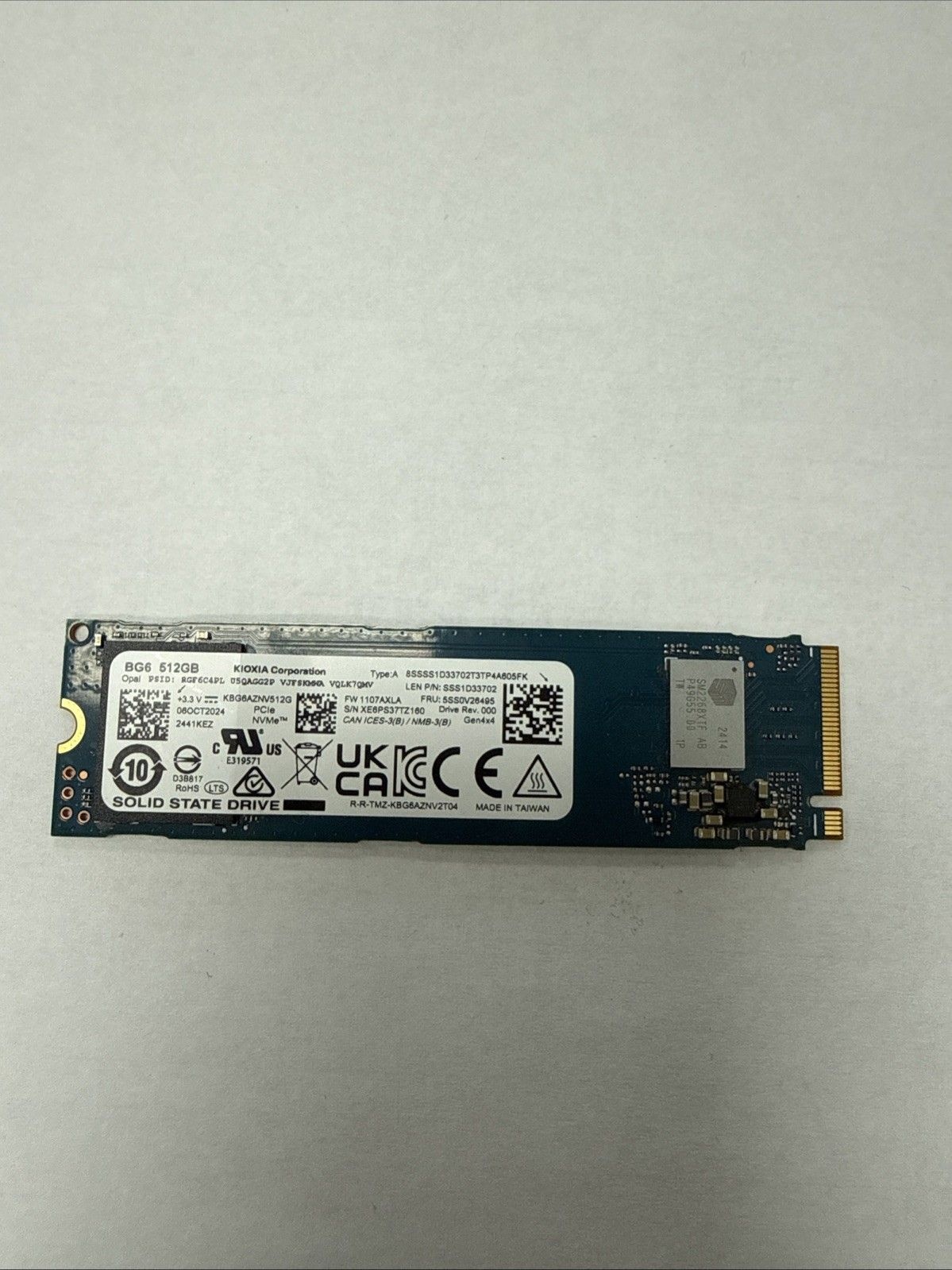 Kioxia Toshiba XG6 512GB,Internal, M.2 (KXG60ZNV512G) SSD 솔리드 스테이트 드라이브[세금포함] [정품] KXG60ZNV512G 3394757 317829027036